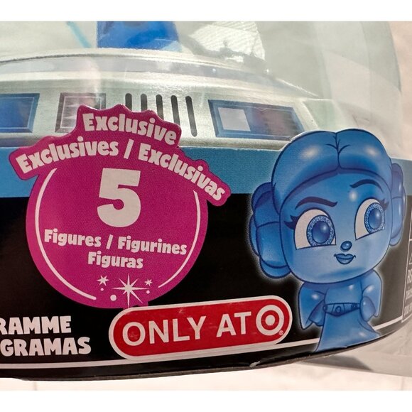 Star Wars Disney Doorables Hologram Collector‎ Set Exclusive Blacklight GLOW NEW - Picture 5 of 13